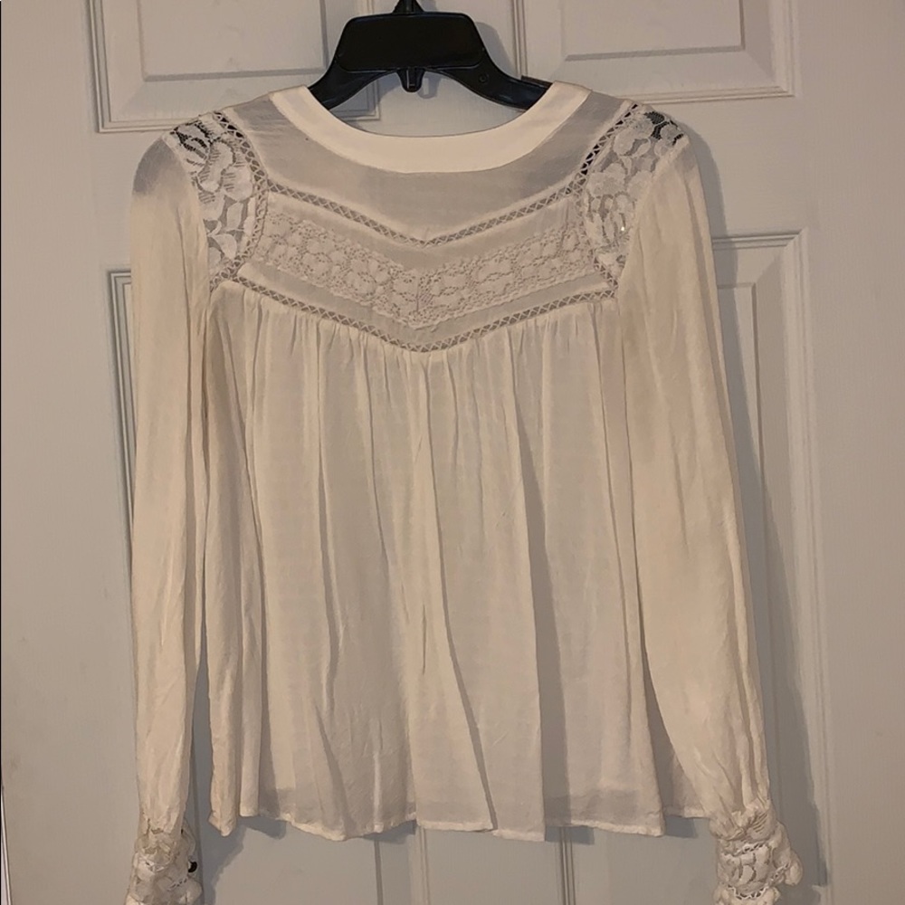 White lace top